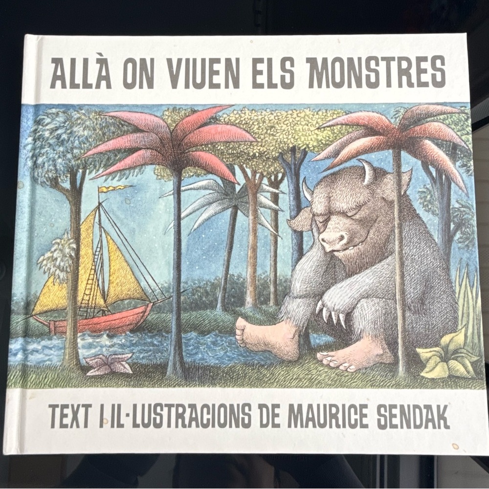 Where the Wild Things Are Catalan Edition Maurice Sendak Hardcover Book